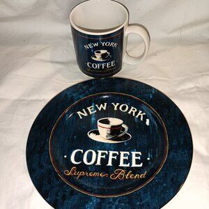 Sakura NEW YORK Coffee Break Set Mug Cup & Plate